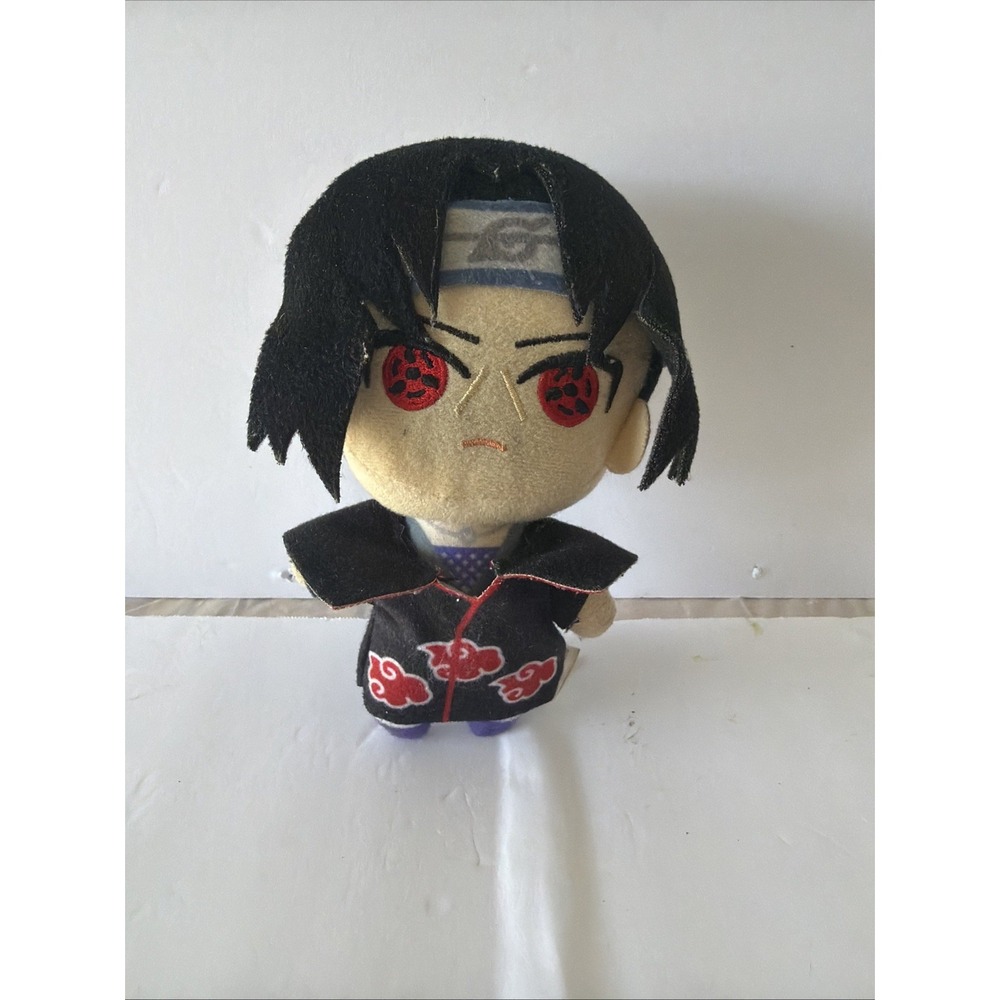 Bandai Naruto Plush Keychain Unisex 3in Black Good Itachi Uchiha Chibigurumi
